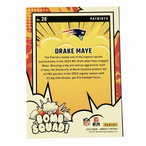 Drake Maye 2024 Rookie 5 Card Collection Lot Panini Topps Super Bowl M/NM READ - Picture 10 of 15